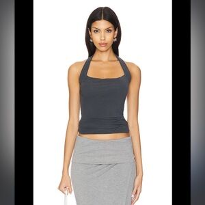 Geel Isabelle Halter Top